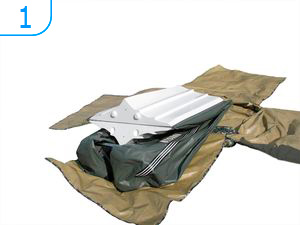 Раскладываем складной RIB. Фото 1.