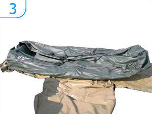 Lay out foldable RIB. Photo 3.