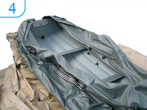 Lay out foldable RIB. Photo 4.