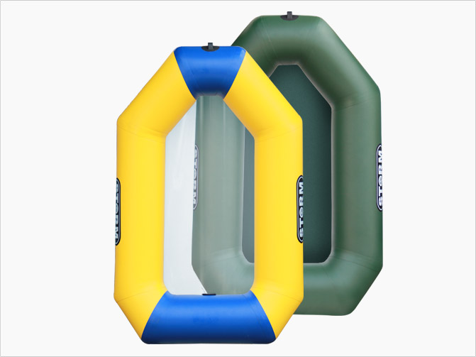 лодка storm mini c прозрачным дном, вес 3 кг от aqua storm